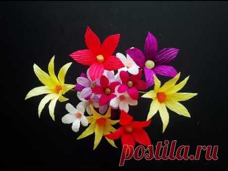 Easy Paper Flowers | Crepe Paper - Craft Tutorial