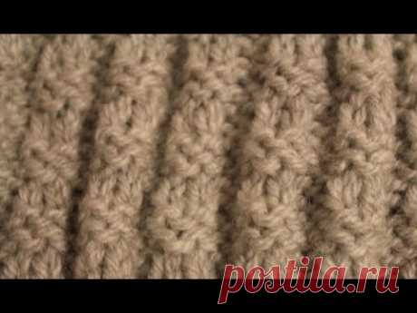 Mужской (и не только) узор спицами. Simple knitting pattern.