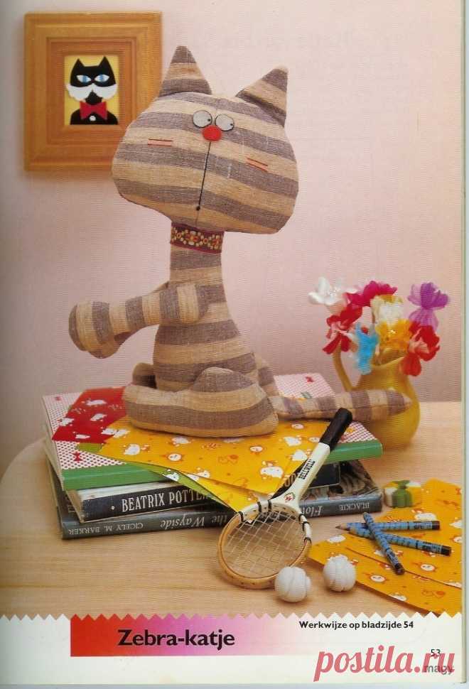 Котики. Мягкая игрушка. Выкройка.