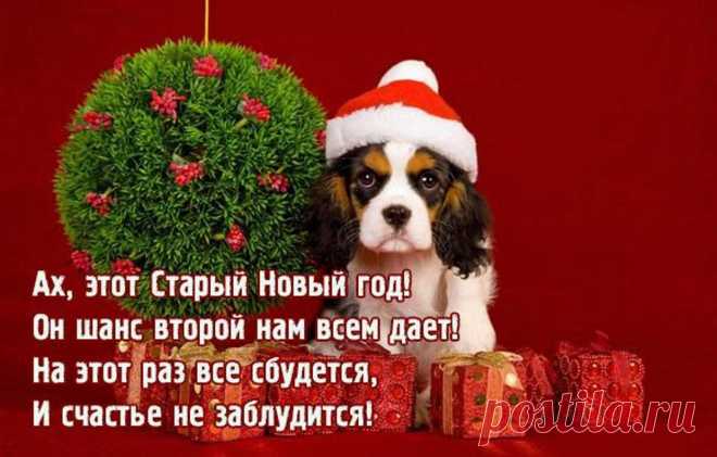 Не успели отдохнуть,
Снова праздник — тут как тут!
Старый Новый год встречайте,
К близким в гости забегайте.