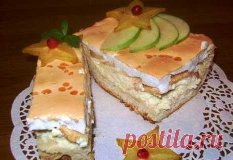 Королевский пирог с яблоками и творогом - Рецепты и советы