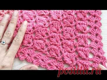 Crochet 3D Leaf Shawl / Crochet Shawl/Scarf Tutorials
