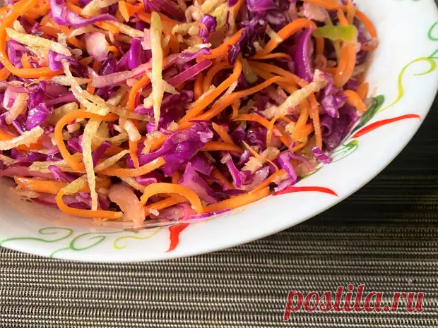 (35) 2 новых салата с красной капустой, нам оба нравятся, а вам какой? - Будет вкусно - 8 января - 43573982929 - Медиаплатформа МирТесен