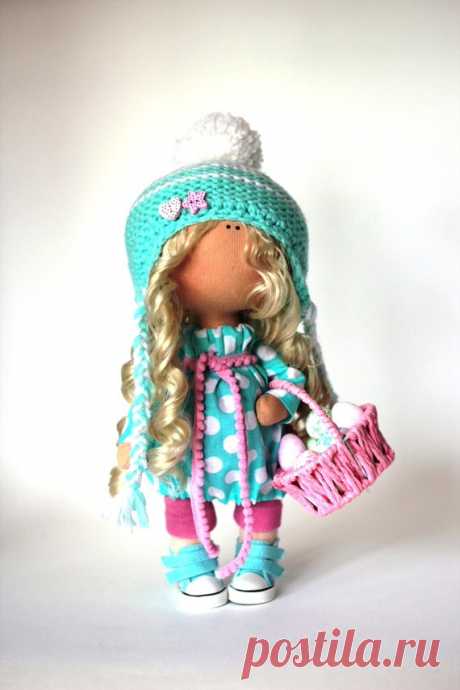 Vivid doll Fabric doll Summer doll handmade by AnnKirillartPlace