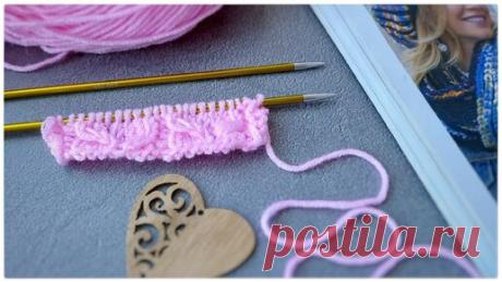 Марина Курцова | НАШЛА ДЛЯ ВАС СКАЗОЧНО ПРОСТОЙ УЗОР. УЗОР СПИЦАМИ.