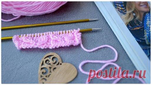 Марина Курцова | НАШЛА ДЛЯ ВАС СКАЗОЧНО ПРОСТОЙ УЗОР. УЗОР СПИЦАМИ.