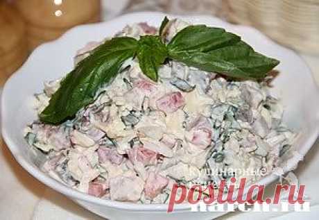 Салат из копчёной скумбрии..
