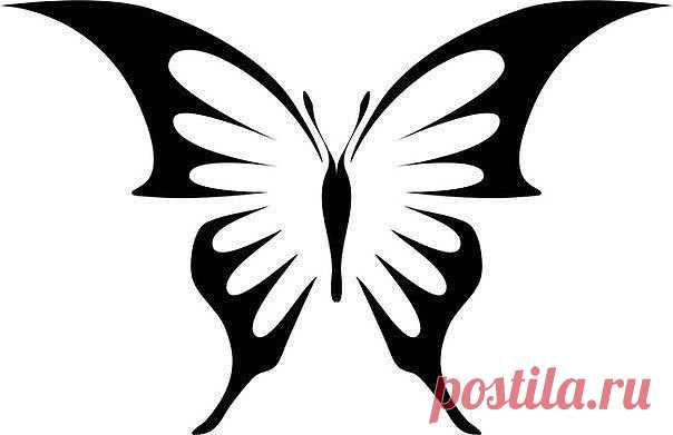 Трафареты бабочек