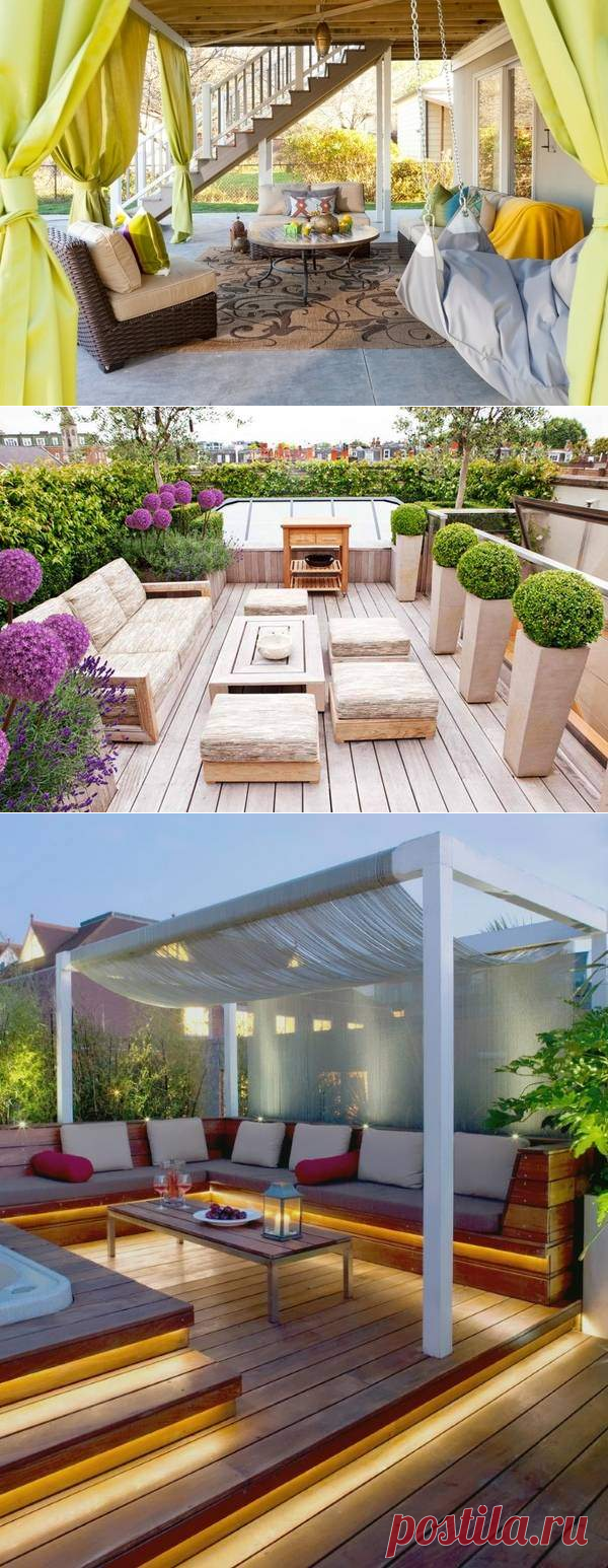 Террасы и веранды к дому для вашего отдыха на 30 фото — Дом и Сад