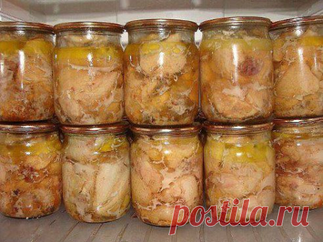 Вкуснейшая домашняя тушенка из курицы.