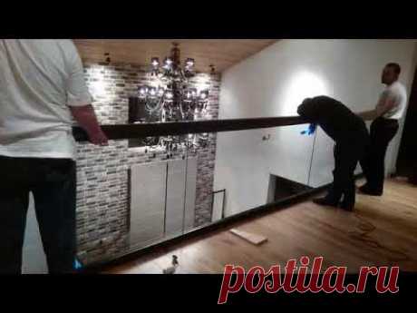 Ограждения из стекла в деревянной раме Маршаг (495) 998-73-71