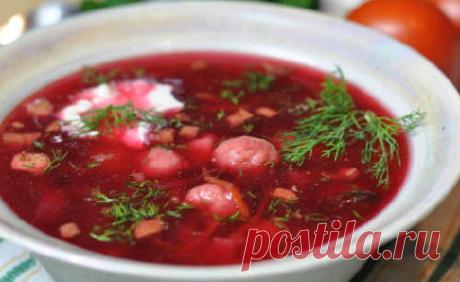 Борщ из курицы со свежей капусты с галушками