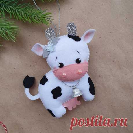Cow christmas ornaments farm decor Christmas tree ornament | Etsy
