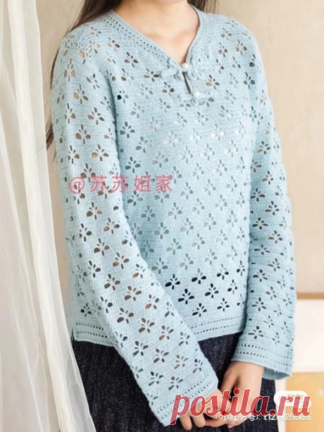 ​Джемпер крючком