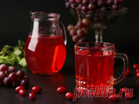 Компот из винограда и кизила — рецепт с фото пошагово