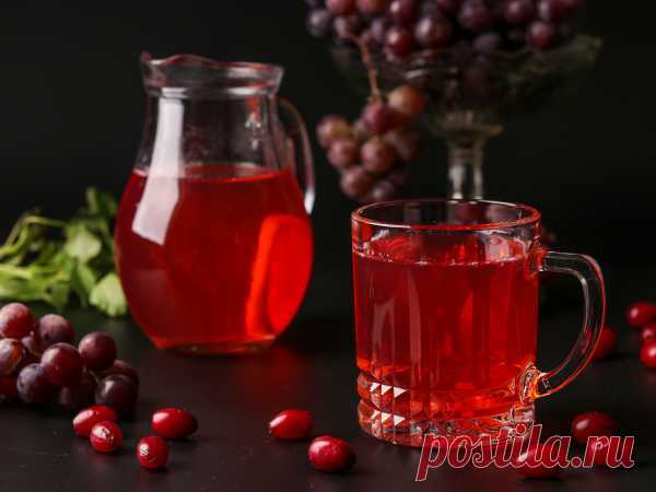 Компот из винограда и кизила — рецепт с фото пошагово