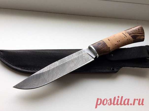 Нож в наличии ! 
Цена 3500 
Сталь Дамаск 
Рукоять венге береста 
По заказу писать https://vk.com/nikitina_noji