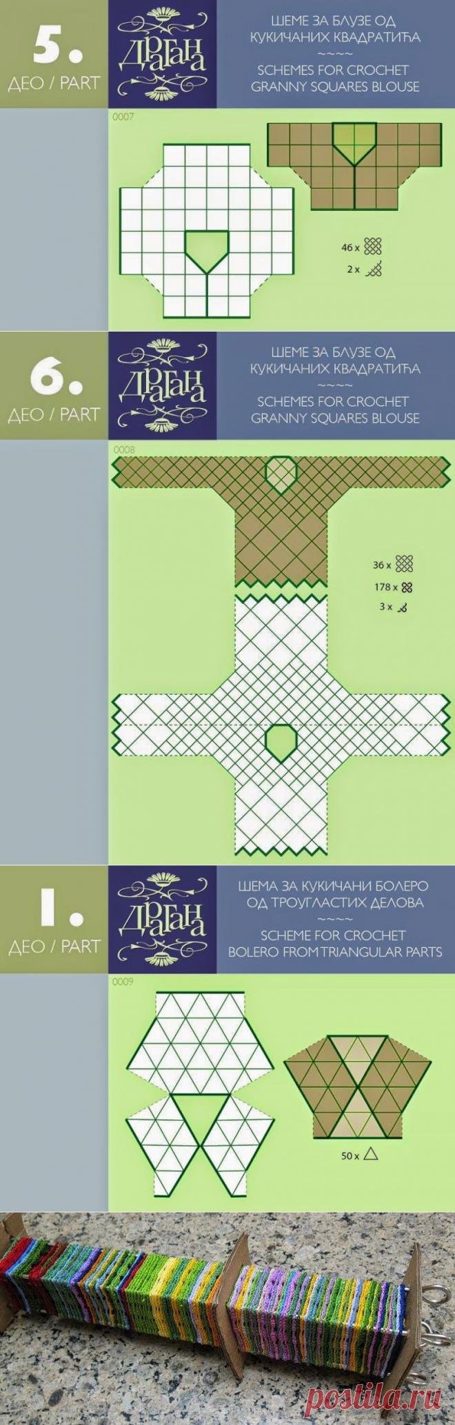 Irish crochet &: Раскладка мотивов. Выкройки.