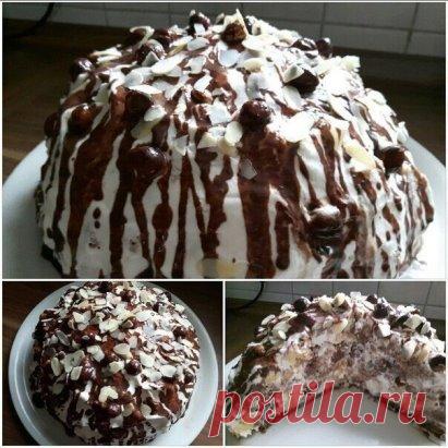 Обожаю этот торт,рецептом ещё бабушка делилась
Торт 