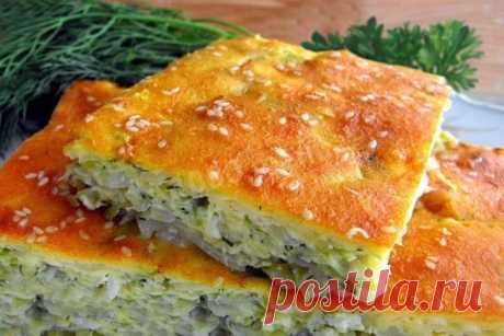 Заливной пирог с капустой и яйцом рецепт с фото - 1000.menu