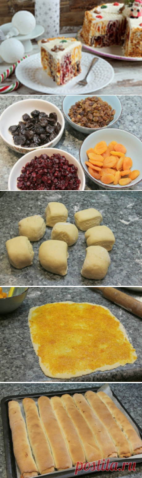 Торт “Трухлявый пень по праздничному” - вкусный рождественский десерт