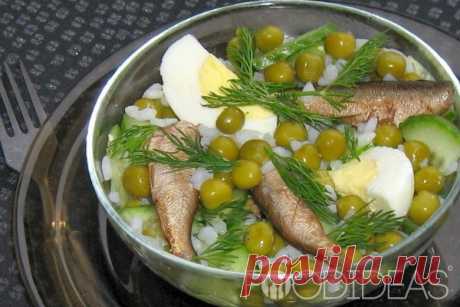 Салат со шпротами
