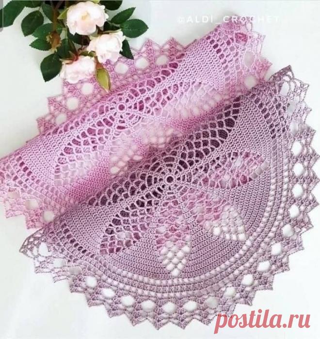 Салфетки крючком со схемами
