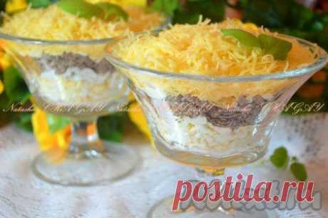 Салат с печенью, сыром и яйцом (рецепт с фото) | RUtxt.ru