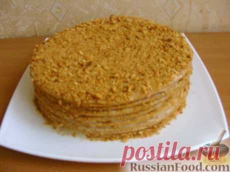 Рецепт: Медовик со сметанным кремом на RussianFood.com