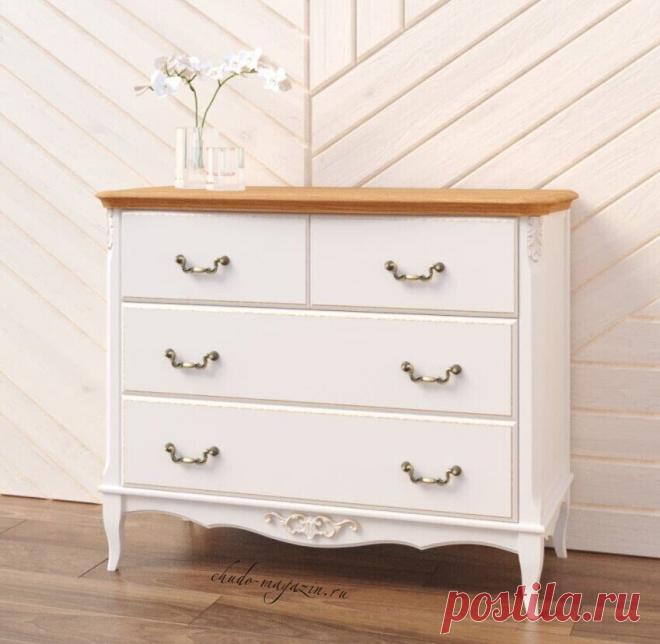 Комод из натурального бука с 4-мя выдвижными ящиками купить по цене 77 800 руб. в Москве — интернет магазин chudo-magazin.ru