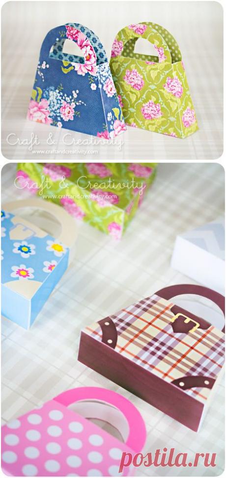 Pappersväska – Paper gift bag | Craft &amp; Creativity – Pyssel &amp; DIY