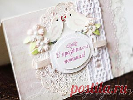 Нежная открытка - Ярмарка Мастеров - ручная работа, handmade