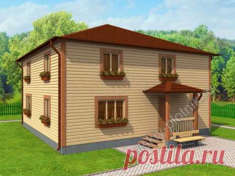 Проект дома 10х10 м Игорь. Из бруса или каркасный. Строим в Екатеринбурге и Свердловской области. Уральский Плотник.