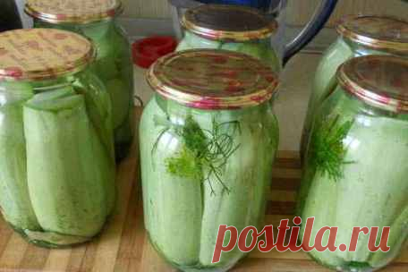 Заготовки на зиму: консервированные кабачки