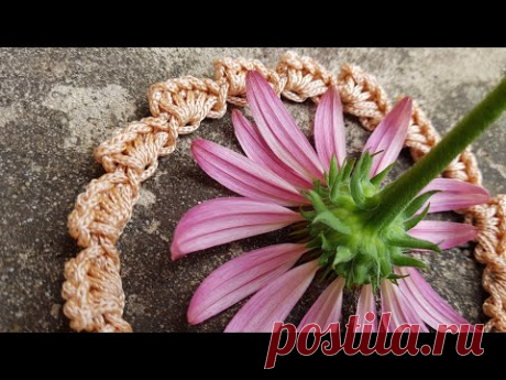 Красивый набор петель крючком 🧚🏽‍♀️ crochet pattern  🤷‍♀️  или декоративная тесьма.