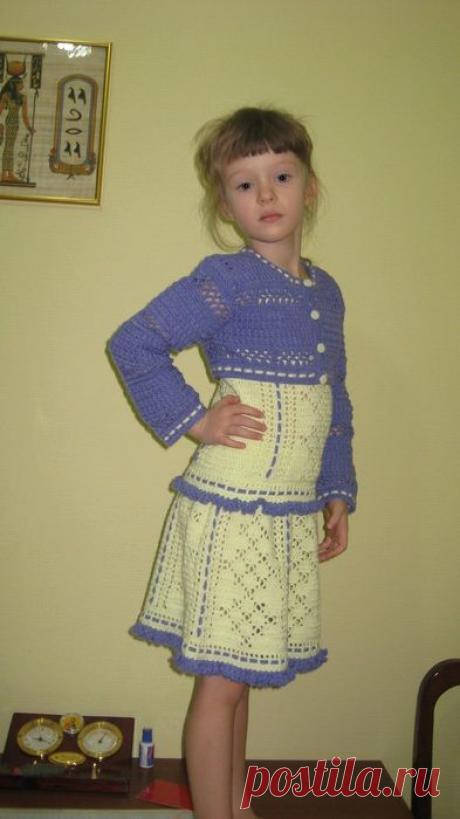 Детский костюмчик крючком