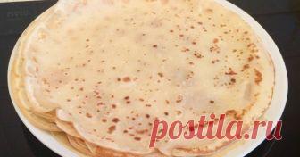 Блины,которые получаются всегда - пошаговый рецепт с фото. Этому рецепту блинов научила меня моя бабушка и по нему пеку уже много лет, блины всегда получаются и очень вкусные.