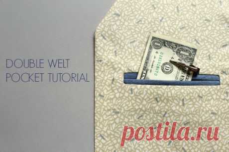 How to Sew Double Welt Pockets: A Step-By-Step Tutorial! Add a classic detail to your expertly tailored garments with this FREE step-by-step photo tutorial on how to sew double welt pockets!