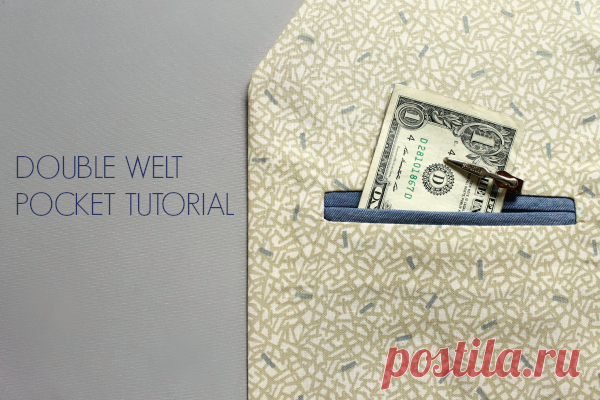 How to Sew Double Welt Pockets: A Step-By-Step Tutorial! Add a classic detail to your expertly tailored garments with this FREE step-by-step photo tutorial on how to sew double welt pockets!