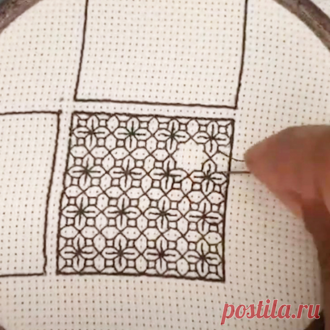 Черная вышивка или вышивка в технике блэкворк (blackwork). Мастер-классы для начинающих | Креаликум