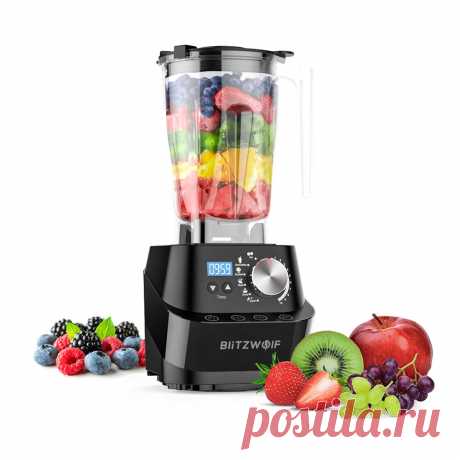 Blitzwolf® bw-cb1 professional countertop blender 1500w 50/60hz 10 automatic blending models with self-clean safe sensor technology for kitchen Sale - Banggood.com