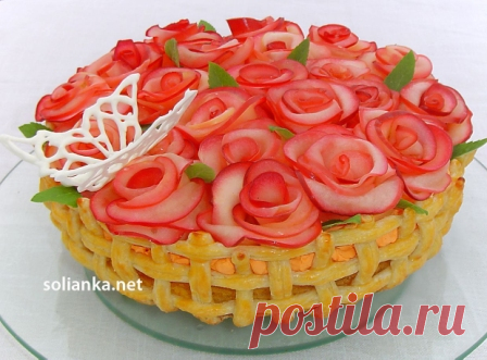 Торт «Корзина алых роз» - удивительной красоты вкусняшка!