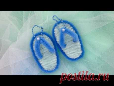 ABC TV | How To Make Flip-Flops Keychain With Pipe Cleaner - Craft Tutorial