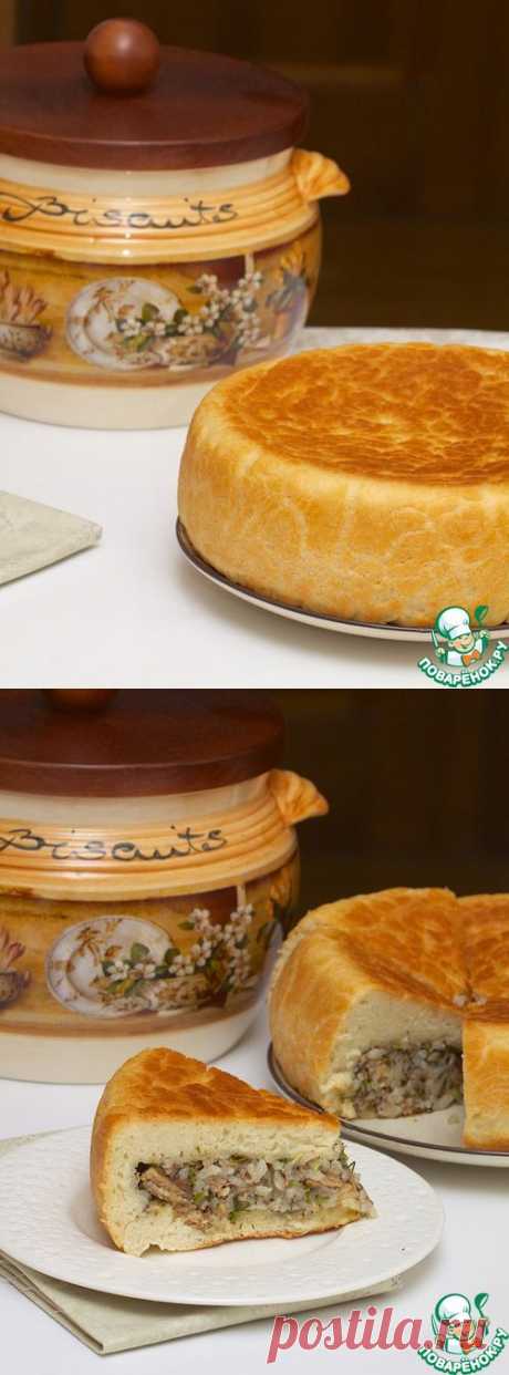 Постный пирог с рыбой из мультиварки - кулинарный рецепт