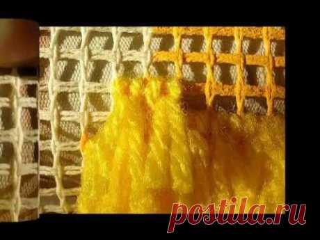 Видео Мастер-Класс коврика на сетке. - YouTube
