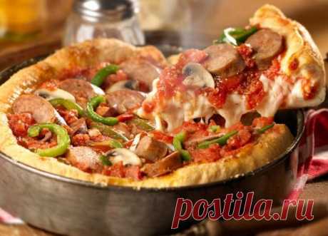 Пицца-пирог «Чикаго» по рецепту Джейми Оливера, рецепт приготовления - Портал «Домашний»
