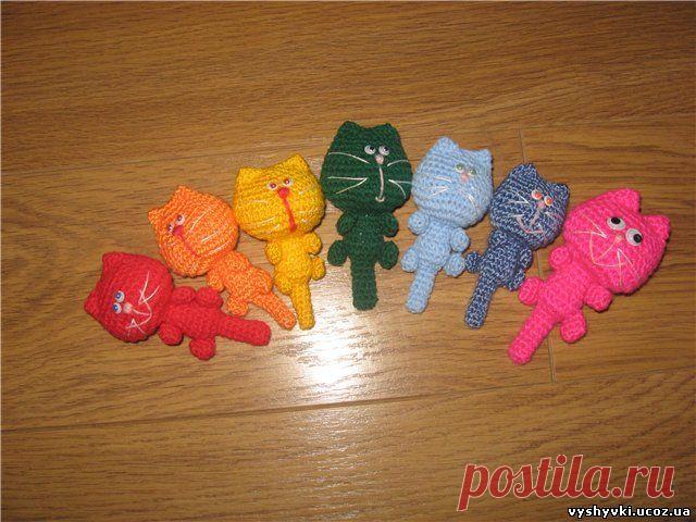 Брелок Котёнок с хвостиком - Коты  - ВЯЗАНИЕ СПИЦАМИ, КРЮЧКОМ - Бесплатные схемы вышивки крестиком