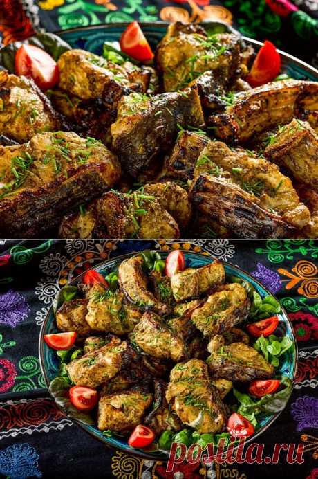 Шашлык из сома.