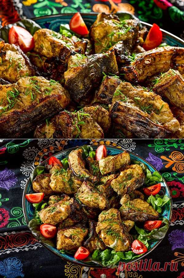 Шашлык из сома.