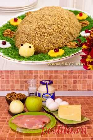 Салат «Черепаха» | Интересные рецепты